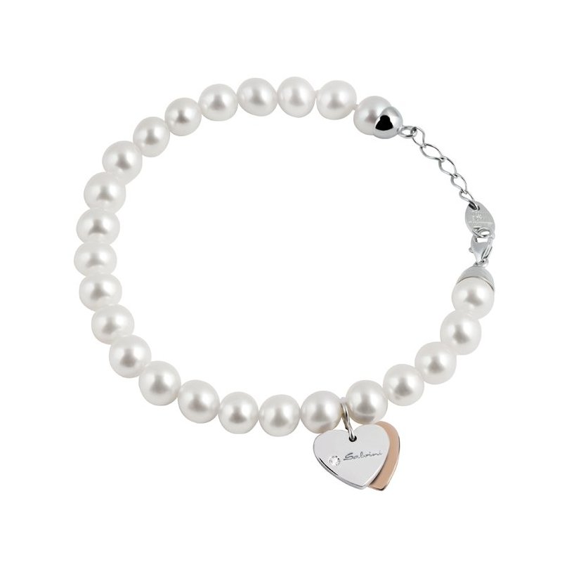 Salvini - Bracciale Minimal - Oro Bianco/Rosa - Diamante