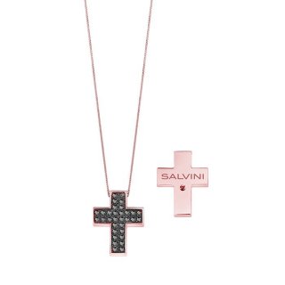 Salvini - Collierino In Oro Rosa - Diamante Rotondo