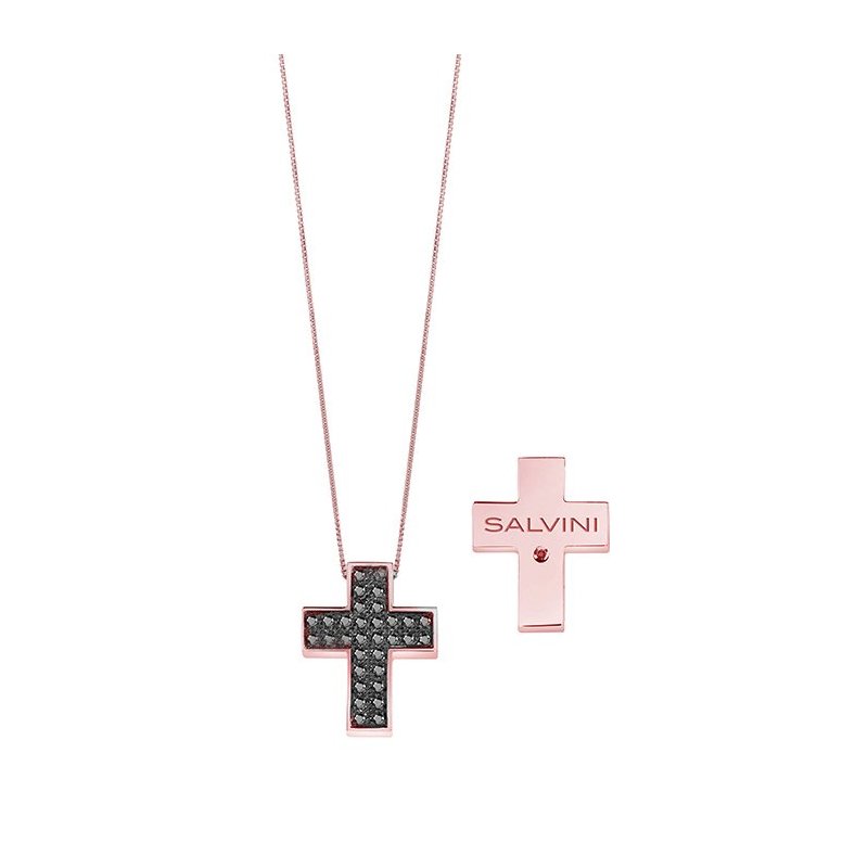 Salvini - Collierino In Oro Rosa - Diamante Rotondo