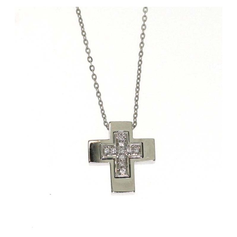 Salvini - Collierino Segni Mignon - Oro Bianco - Diamante