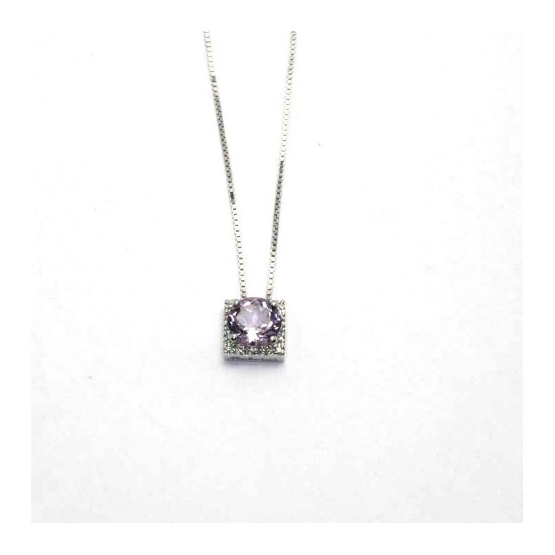 Salvini - Collierino Mosaico S - Oro Bianco - Diamante