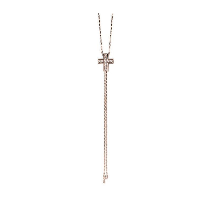 Salvini - Collierino Oro Rosa - Diamante Rotondo