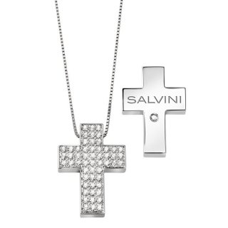 Salvini - Collierino In Oro Bianco - Diamante Rotondo