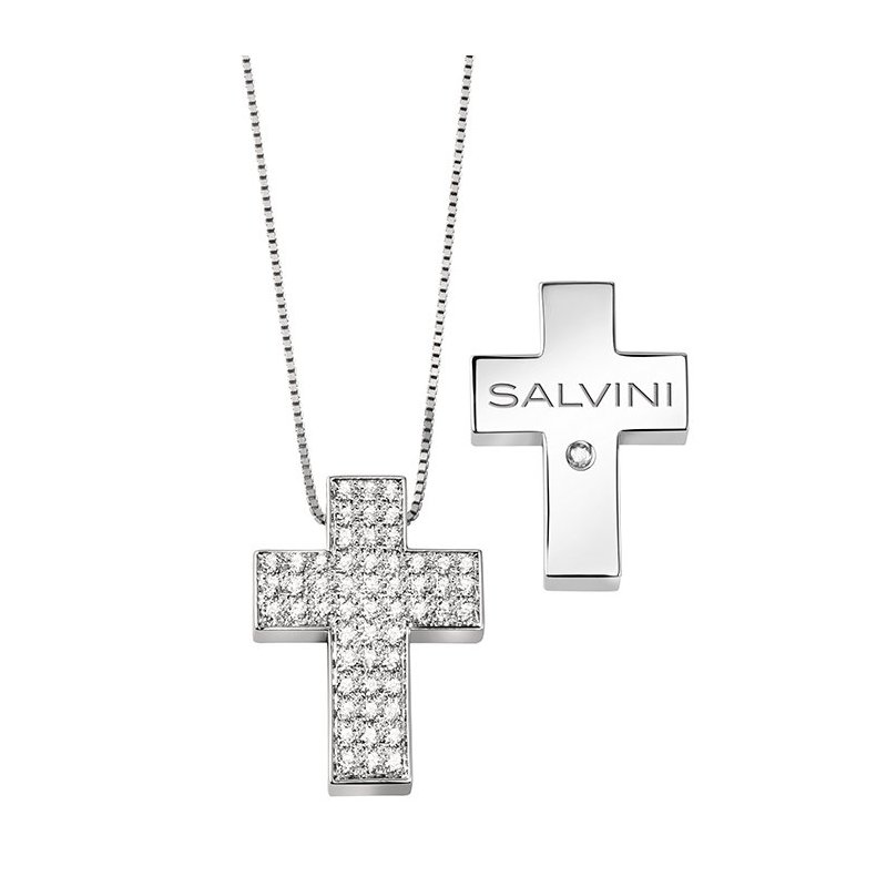 Salvini - Collierino In Oro Bianco - Diamante Rotondo