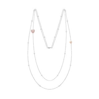 Salvini - Collana Minimal Sautoir - Oro Bianco/Rosa - Diamante