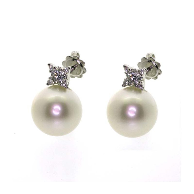 Salvini - Orecchini In Oro Bianco - Classici Perle