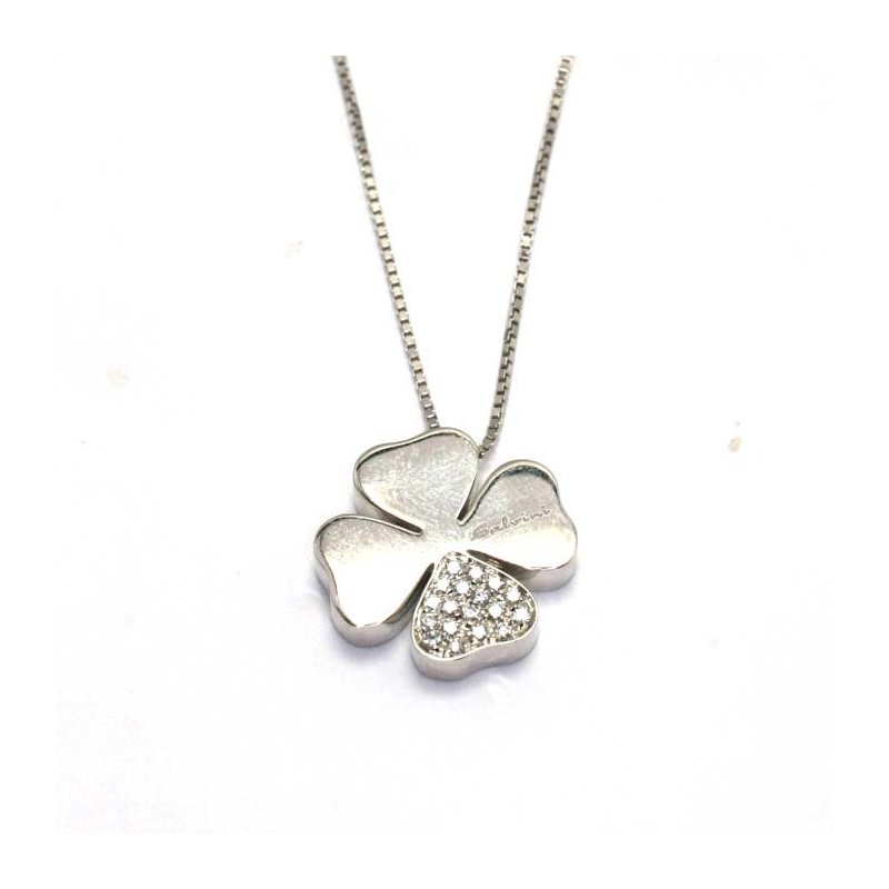 Salvini - Collana Quadrifoglio S - Oro Bianco - Diamante