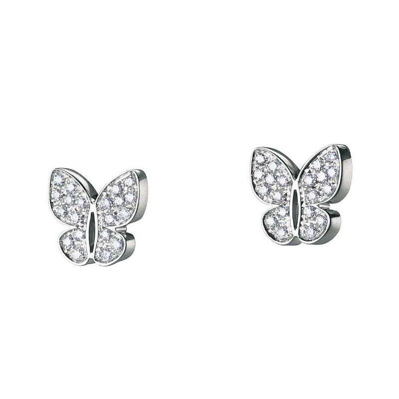 Salvini - Orecchini Farfalle - Oro Bianco - Diamante