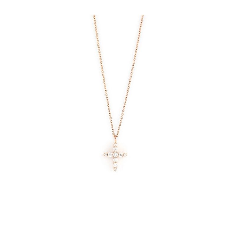 Salvini - Collier Croci S - Oro Rosa - Diamante