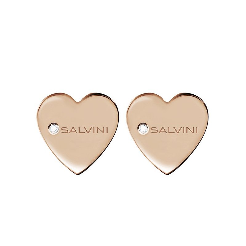 Salvini - Orecchini In Oro Rosa - Diamante Rotondo