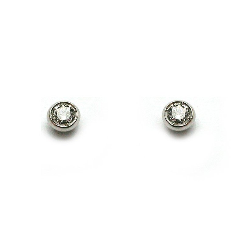 Salvini - Orecchini In Oro Bianco - Diamante Gh