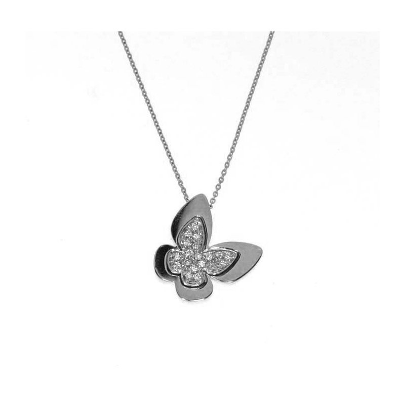 Salvini - Collierino Segni Mignon - Oro Bianco - Diamante