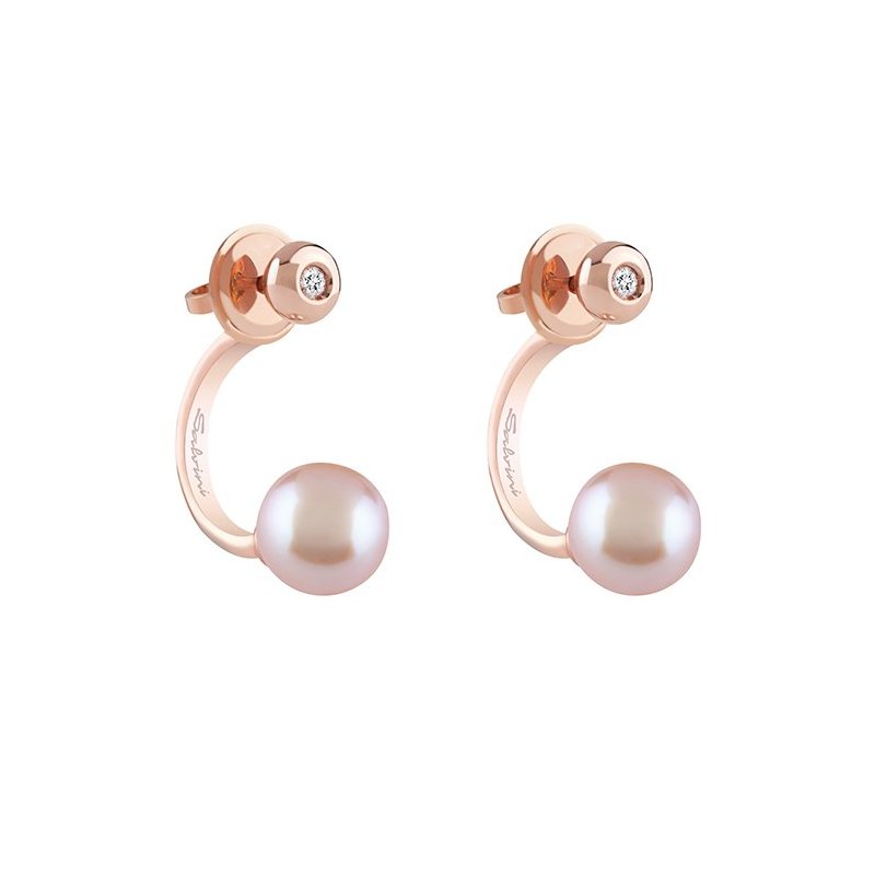 Salvini - Orecchini Pin Up - Oro Rosa - Diamante