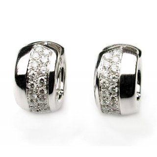 Salvini - Orecchini Navy - Oro Bianco - Diamante