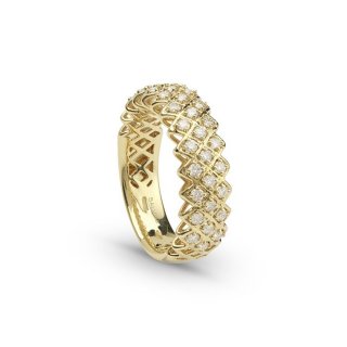 Salvini - Anello Intrecci S - Oro Giallo - Diamante
