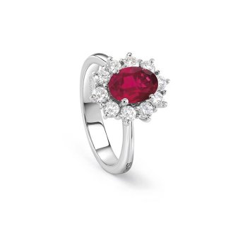 Salvini - Anello Love For Color - Oro Bianco - Diamante