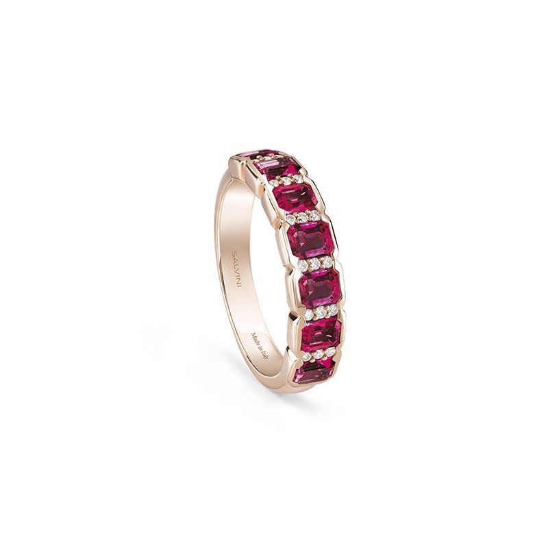 Salvini - Anello Regina - Oro Rosa - Diamante/Rubino