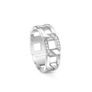Salvini - Anello In Oro Bianco - Diamante Rotondo