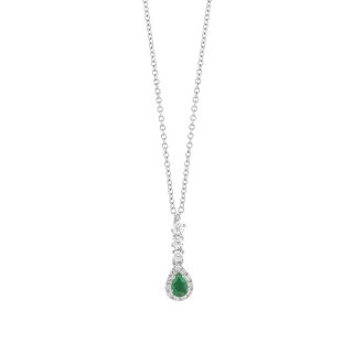 Salvini - Collana In Oro Bianco - Diamante/Smeraldo