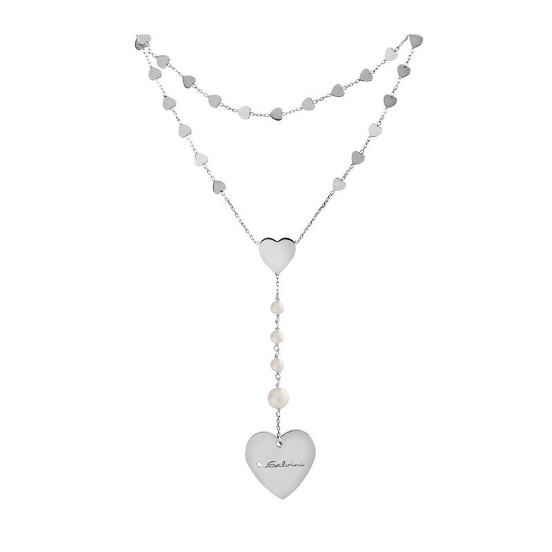 Salvini - Collana In Oro Bianco - Diamante Rotondo