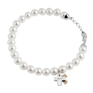 Salvini - Bracciale Minimal - Oro Bianco/Rosa - Diamante