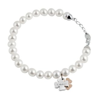 Salvini - Bracciale Minimal - Oro Bianco/Rosa