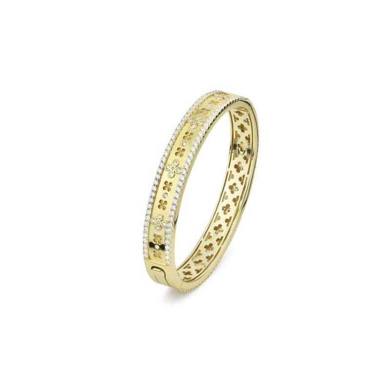 Boccadamo - Bracciale Rigido - Oro Giallo - Floreale