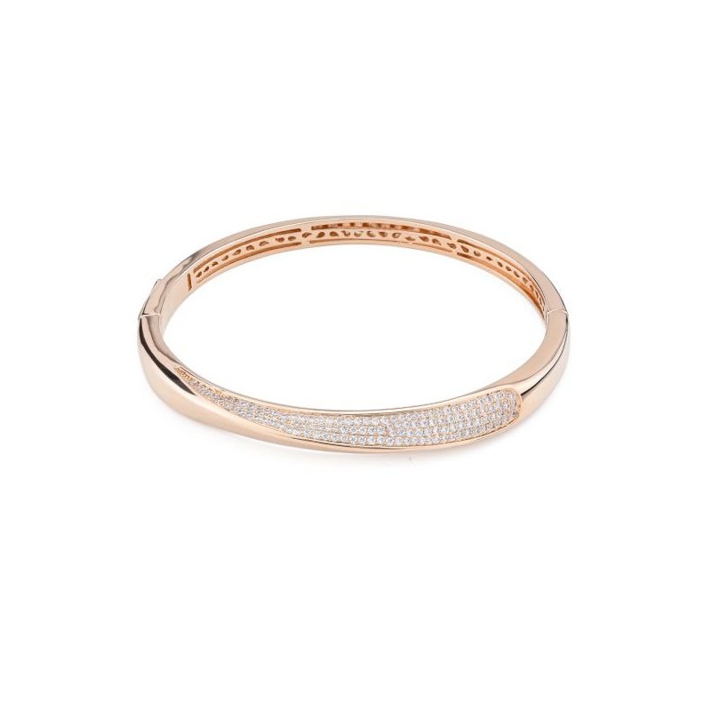 Boccadamo - Bracciale Oro Rosa - Pavè Zirconi