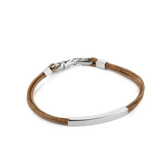 Boccadamo - Bracciale Cuoio - Placca Liscia