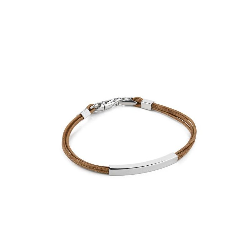 Boccadamo - Bracciale Cuoio - Placca Liscia