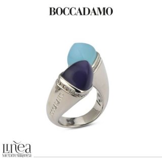 Boccadamo - Anello Contrariè - Cristalli Aquamilk