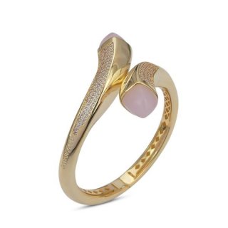 Boccadamo - Bracciale Contrariè - Placcato Rosa - Cristalli
