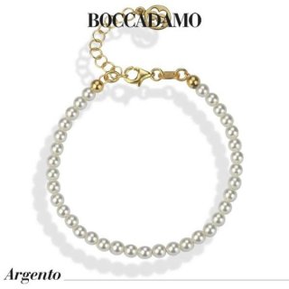 Boccadamo - Bracciale Oro Giallo - Perle Bianche