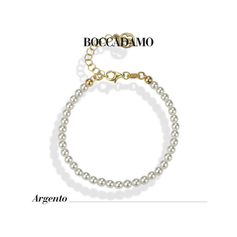 Boccadamo - Bracciale Oro Giallo - Perle Bianche