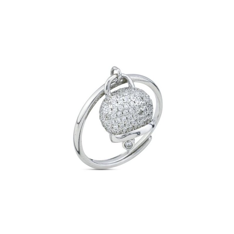 Boccadamo - Anello An498 - Argento - Zirconi