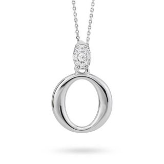 Boccadamo - Collana Argento - Lettera O - Zirconi