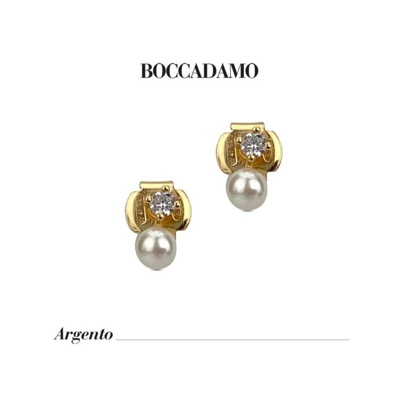 Boccadamo - Orecchini A Lobo - Placcati Oro - Zirconi