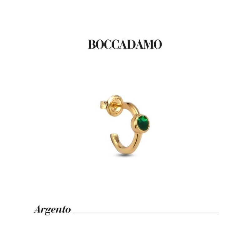 Boccadamo - Mono Orecchino - Oro Giallo - Zircone Verde