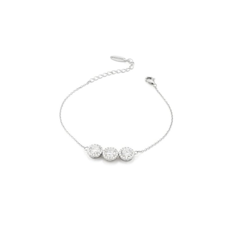 Boccadamo - Bracciale Con Centrale - Cristalli Bianchi