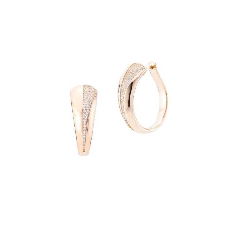 Boccadamo - Orecchini Kor040Rs - Oro Rosa - Zirconi