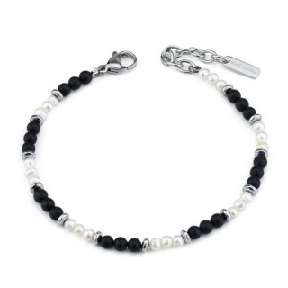 Boccadamo - Abr682N Bracciale - Onice - Perle