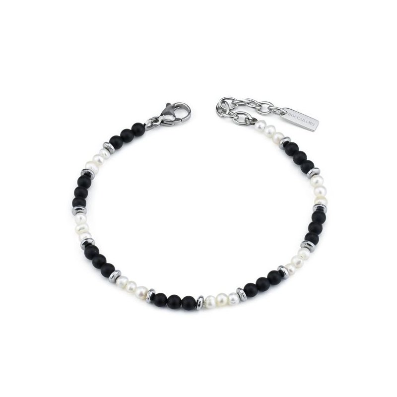 Boccadamo - Abr682N Bracciale - Onice - Perle