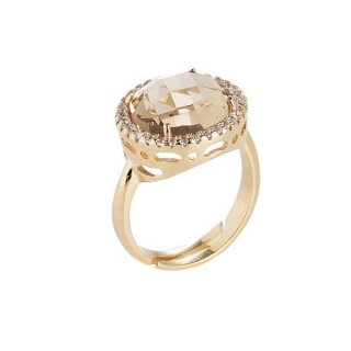 Boccadamo - Anello Cristallo Champagne - Elegante