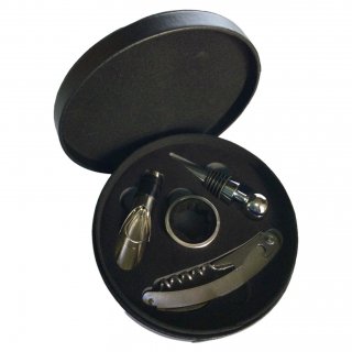 Ottaviani - Set Vino Rotondo - Pelle Nera