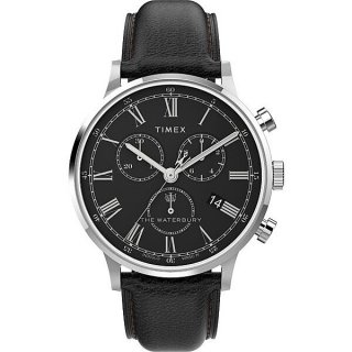 Timex - Orologio Waterbury Classic - Pelle - Nero