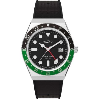 Timex - Orologio Solo Tempo Uomo - Q Timex Gmt - Acciaio