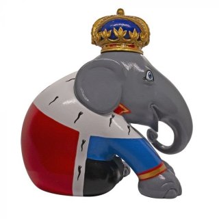 Onlylux - Scultura Elefante King - Resina Dipinta A Mano