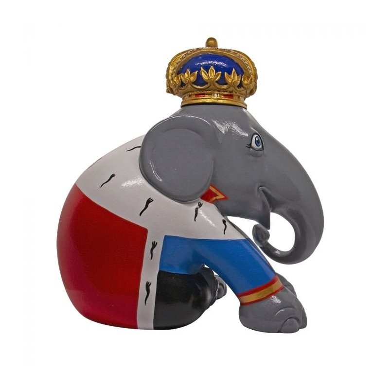 Onlylux - Scultura Elefante King - Resina Dipinta A Mano
