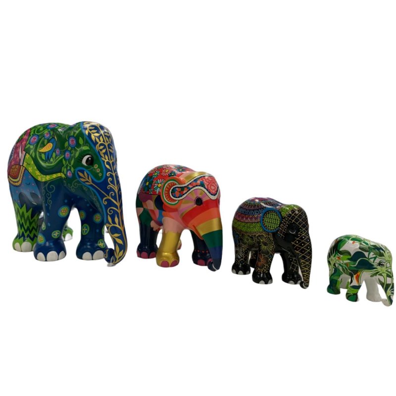 Onlylux - Scultura Elefante King - Resina Dipinta A Mano