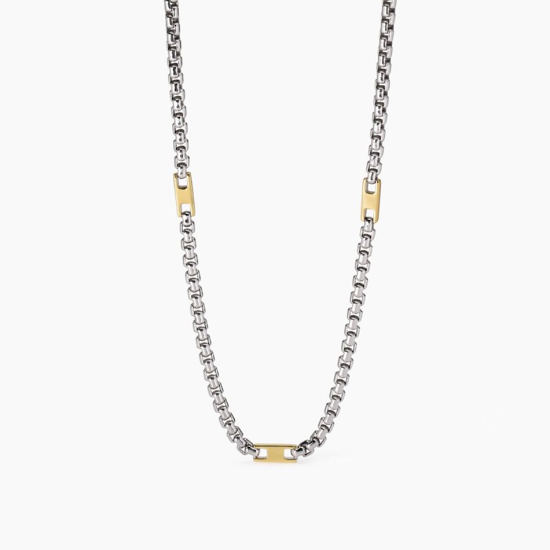 Mabina - Collana In Argento 925 Dorato - Oro 18K